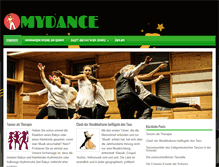 Tablet Screenshot of mydance.ch